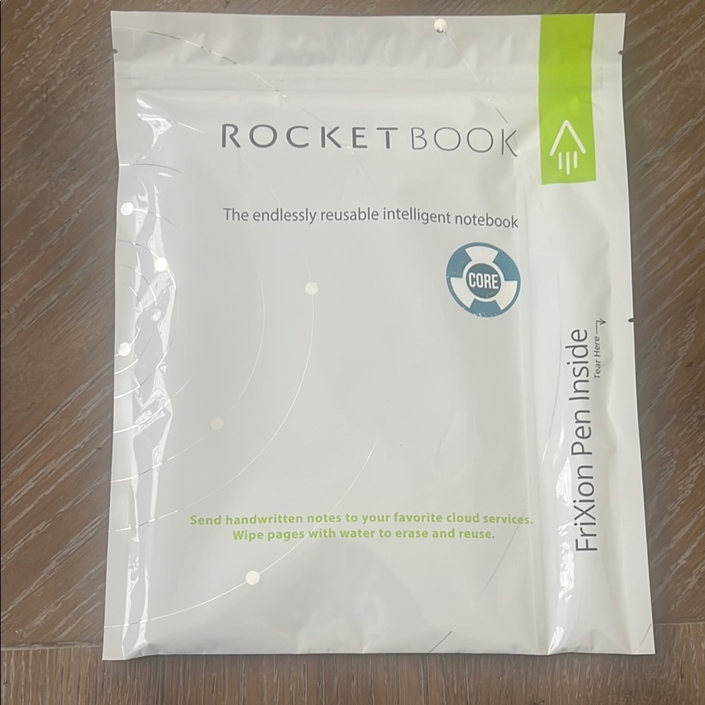 White Reusable Rocketbook Notebook